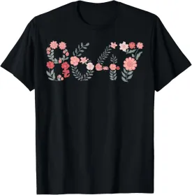8647 Subtle Anti Trump 86 47 Floral Boho Style T-Shirt