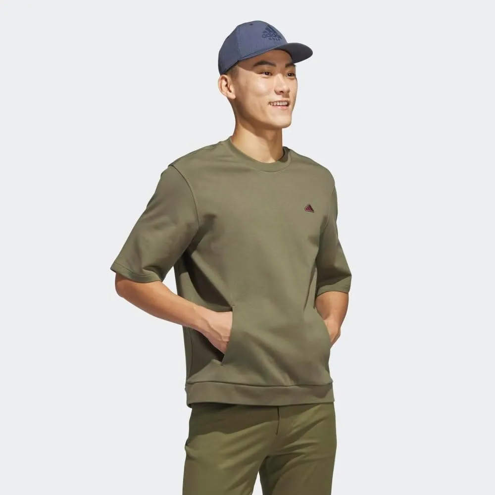 adidas Men's Go-to Short Sleeve Sweatshirt Golf T-Shirt