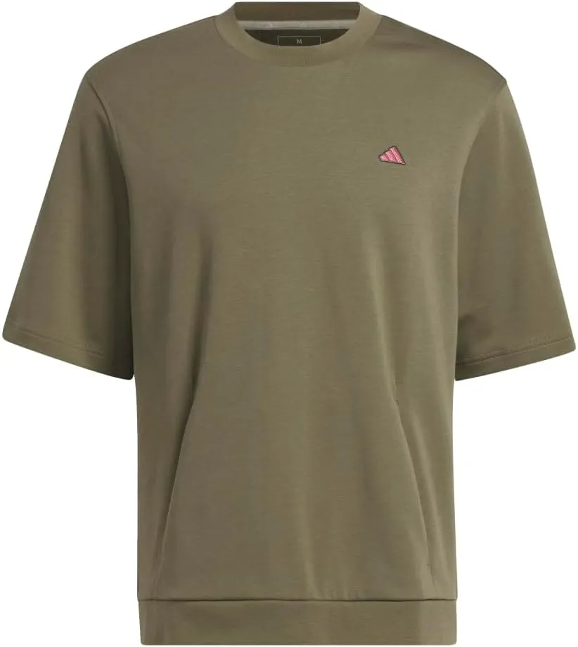 adidas Men's Go-to Short Sleeve Sweatshirt Golf T-Shirt