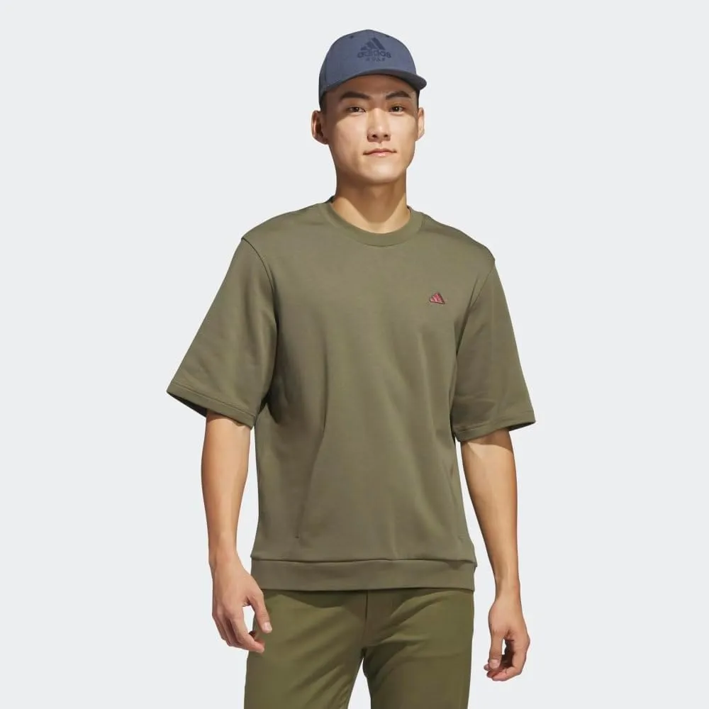 adidas Men's Go-to Short Sleeve Sweatshirt Golf T-Shirt