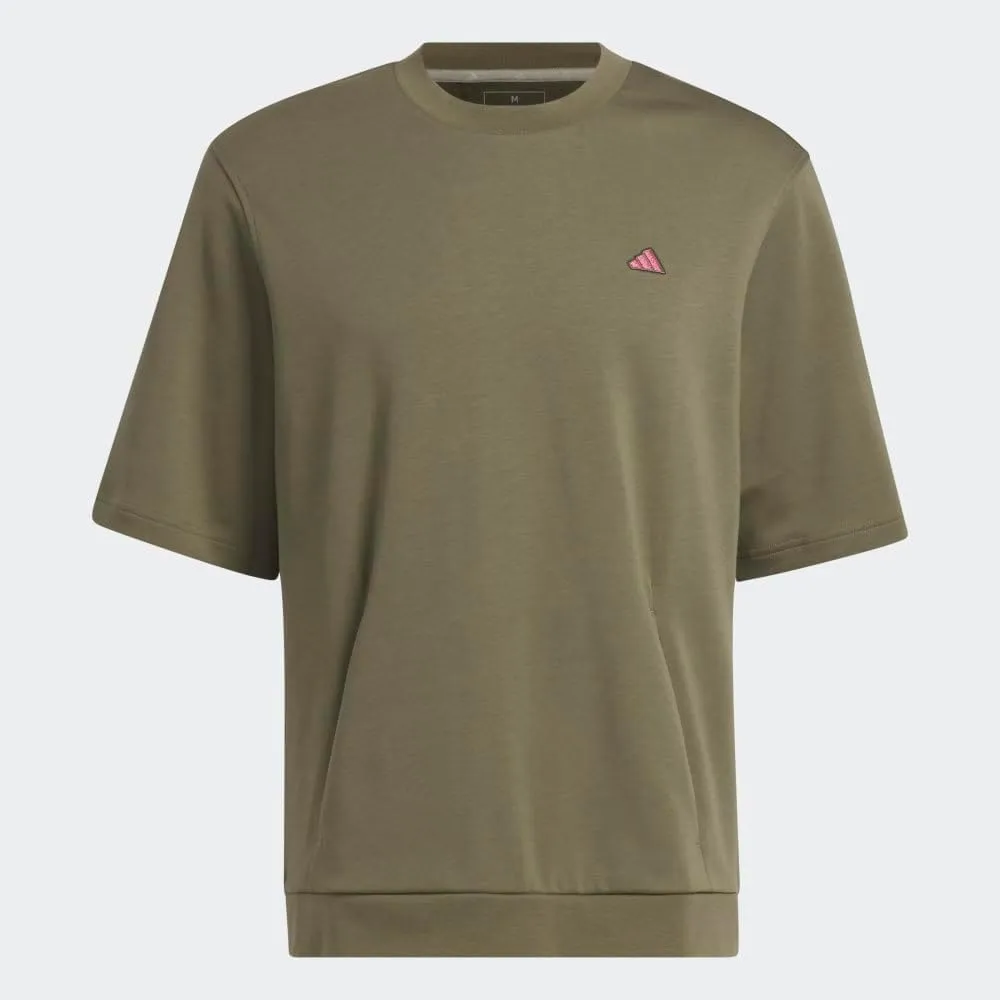 adidas Men's Go-to Short Sleeve Sweatshirt Golf T-Shirt