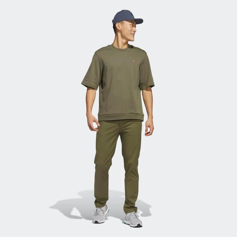 adidas Men's Go-to Short Sleeve Sweatshirt Golf T-Shirt