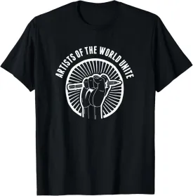 Artists of the World Unite sketch and draw T-Shirt