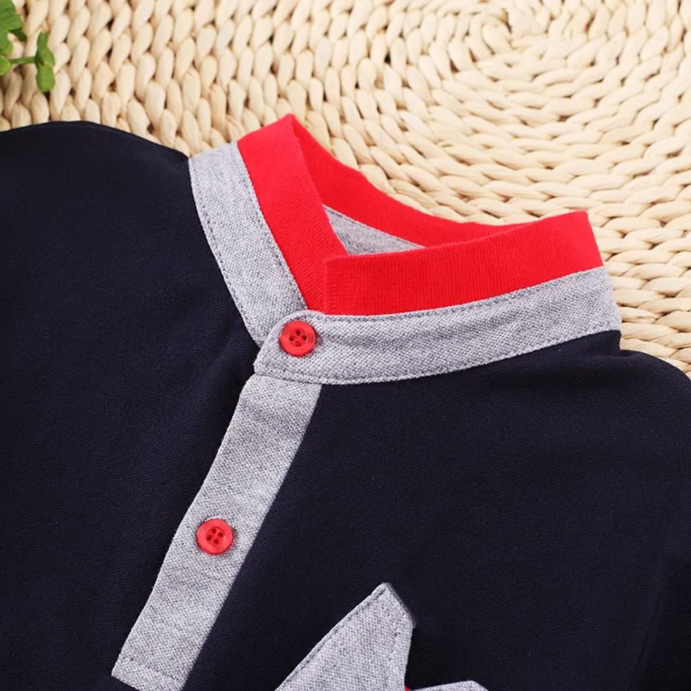Boys' Short Sleeve Polo Shirt Cool Uniform Pique Polo Shirts for boy