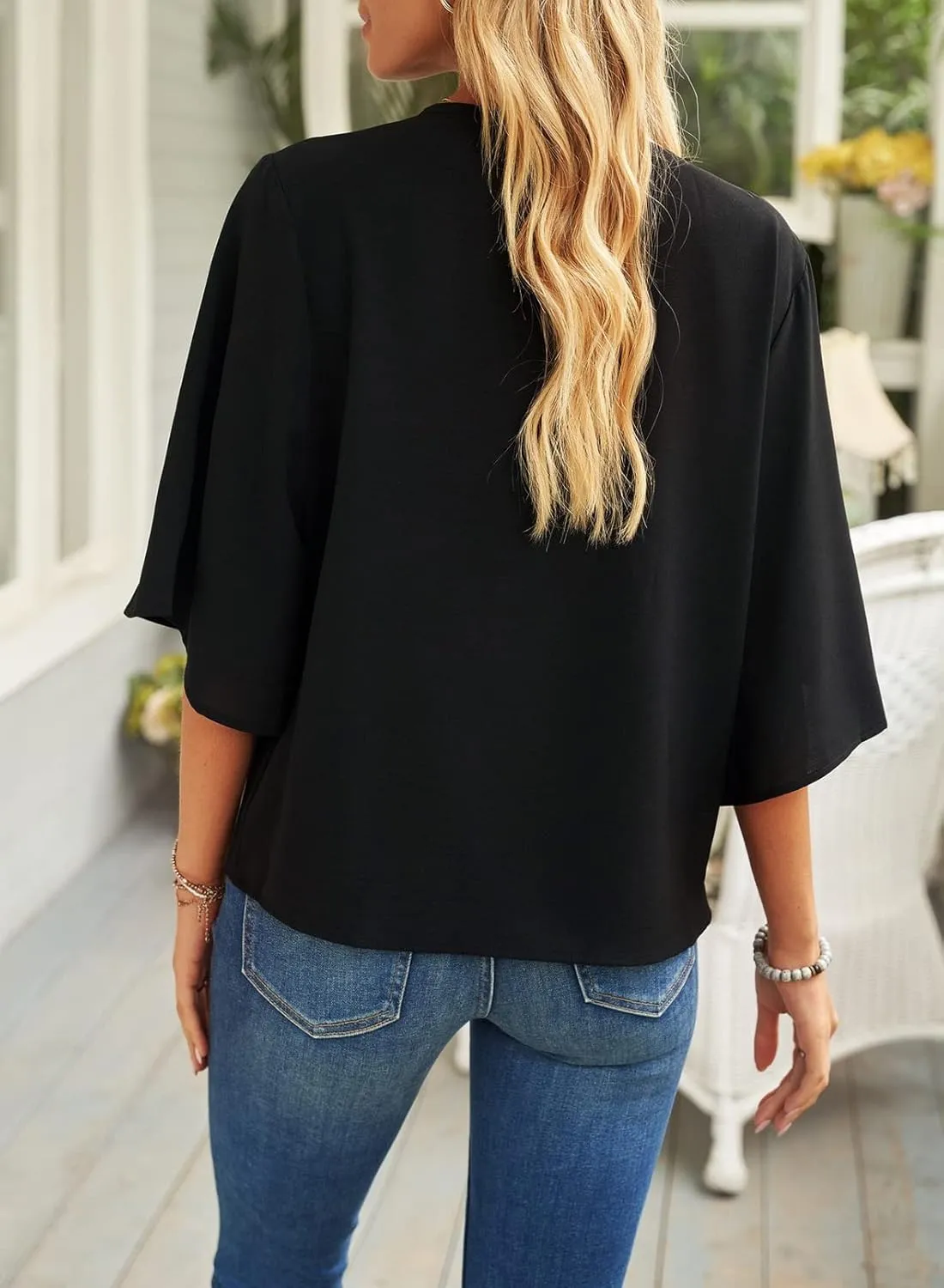 Dokotoo Womens Blouses and Tops Short Sleeve Chiffon Shirts and Tops