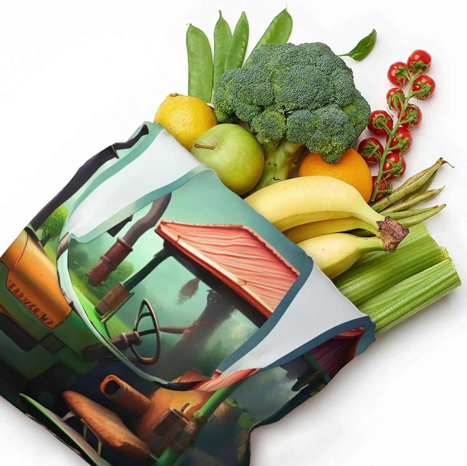Flower Diamond Painting Canvas Bag Bag Handbag Eco-Friendly Reusable Groceryshopping Bags For Women Girls