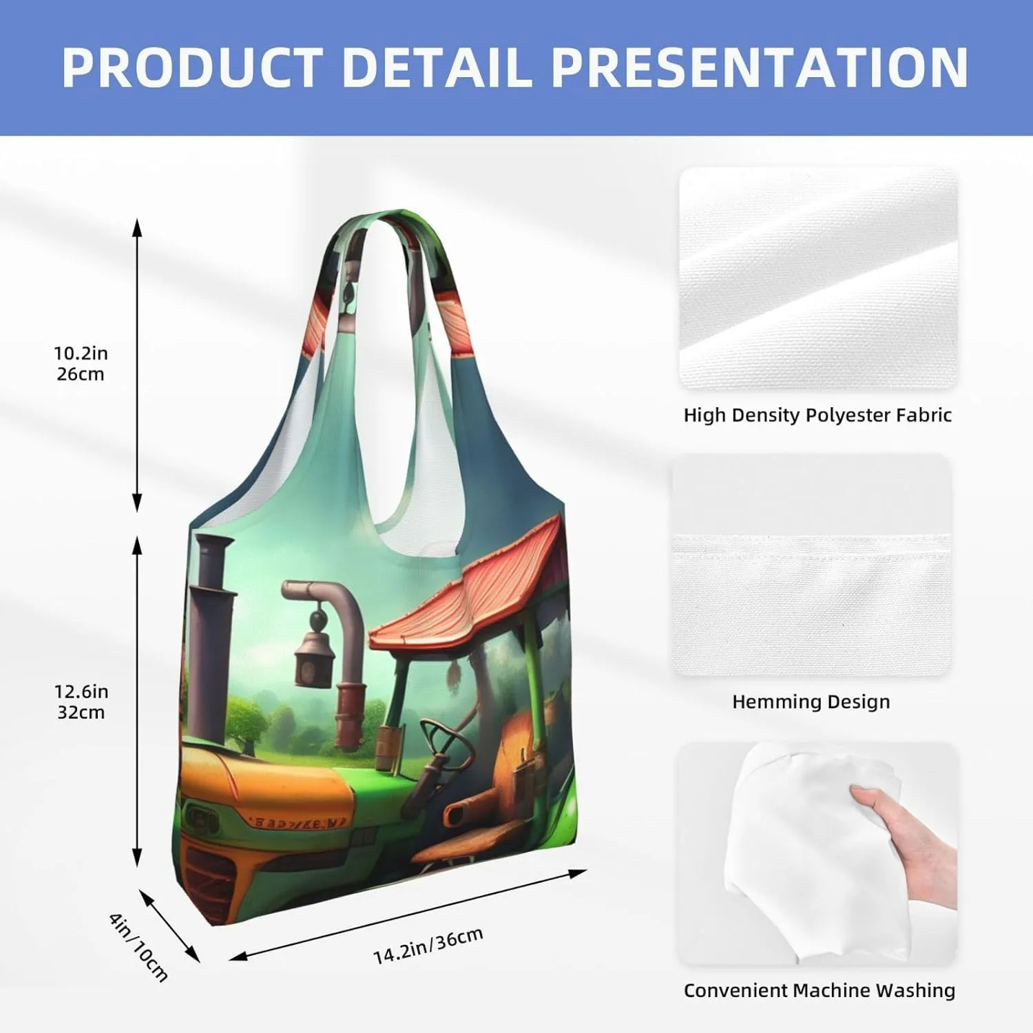Flower Diamond Painting Canvas Bag Bag Handbag Eco-Friendly Reusable Groceryshopping Bags For Women Girls