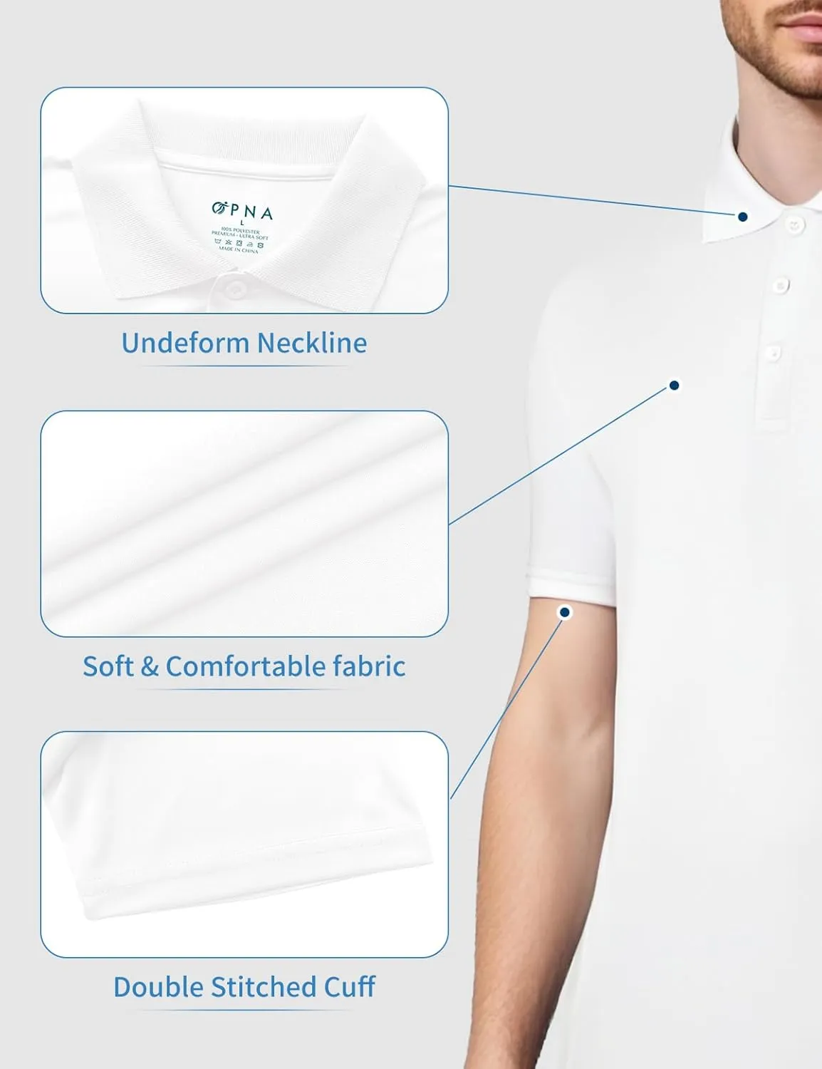 Golf Shirts for Men Regular and Big and Tall Size Golf Polos Dry Fit Mens Polo Shirts Short Sleeve