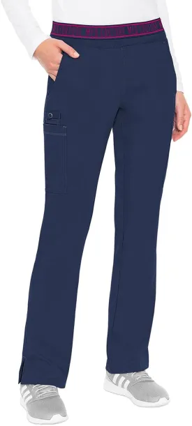 Med Couture Women's Yoga Pull-On Pant with 7 Pockets Ultra-Soft Rib-Knit Waistband and 2-Way Stretch Technology - MC7739