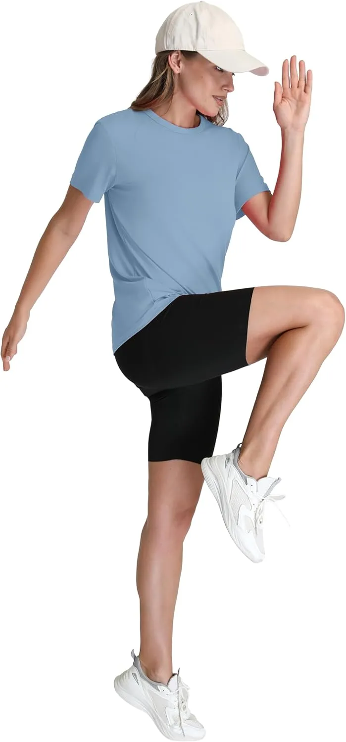 OFEEFAN Workout Tops for Women UPF 50  Breathable Quick Dry Loose Fit T Shirt Outdoor Yoga Running Hiking Gym Tee Top