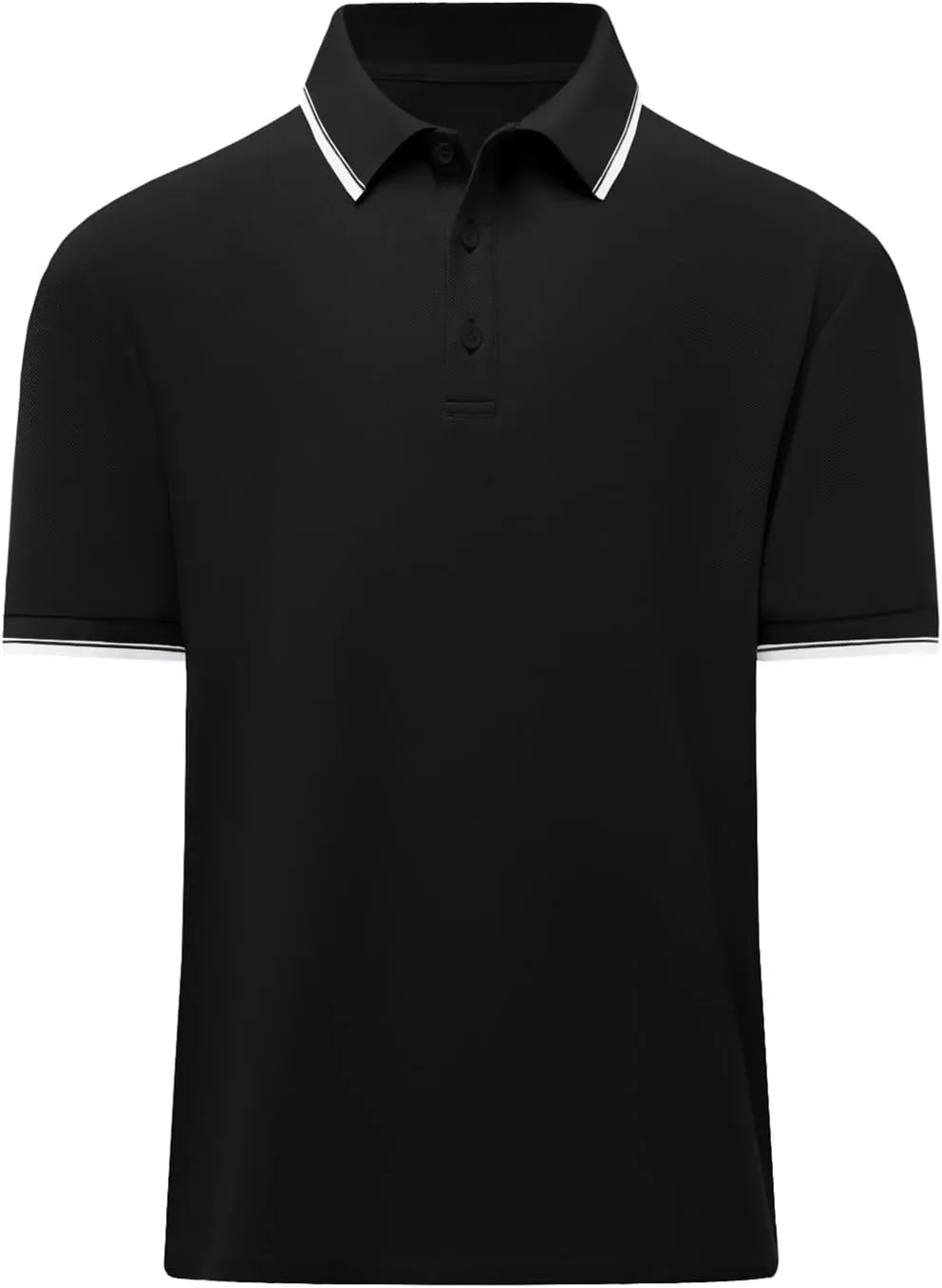 RQP Mens Big and Tall Polo Shirt Stretch Golf Shirts Classic Fit Soild Tops Pique Mesh Short Sleeve