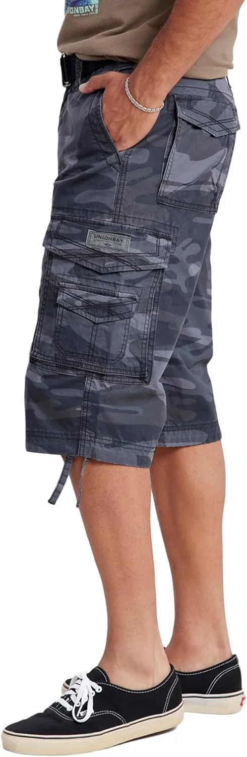 Unionbay Men's Cordova Belted Messenger Cargo Short - Reg and Big and Tall Sizes